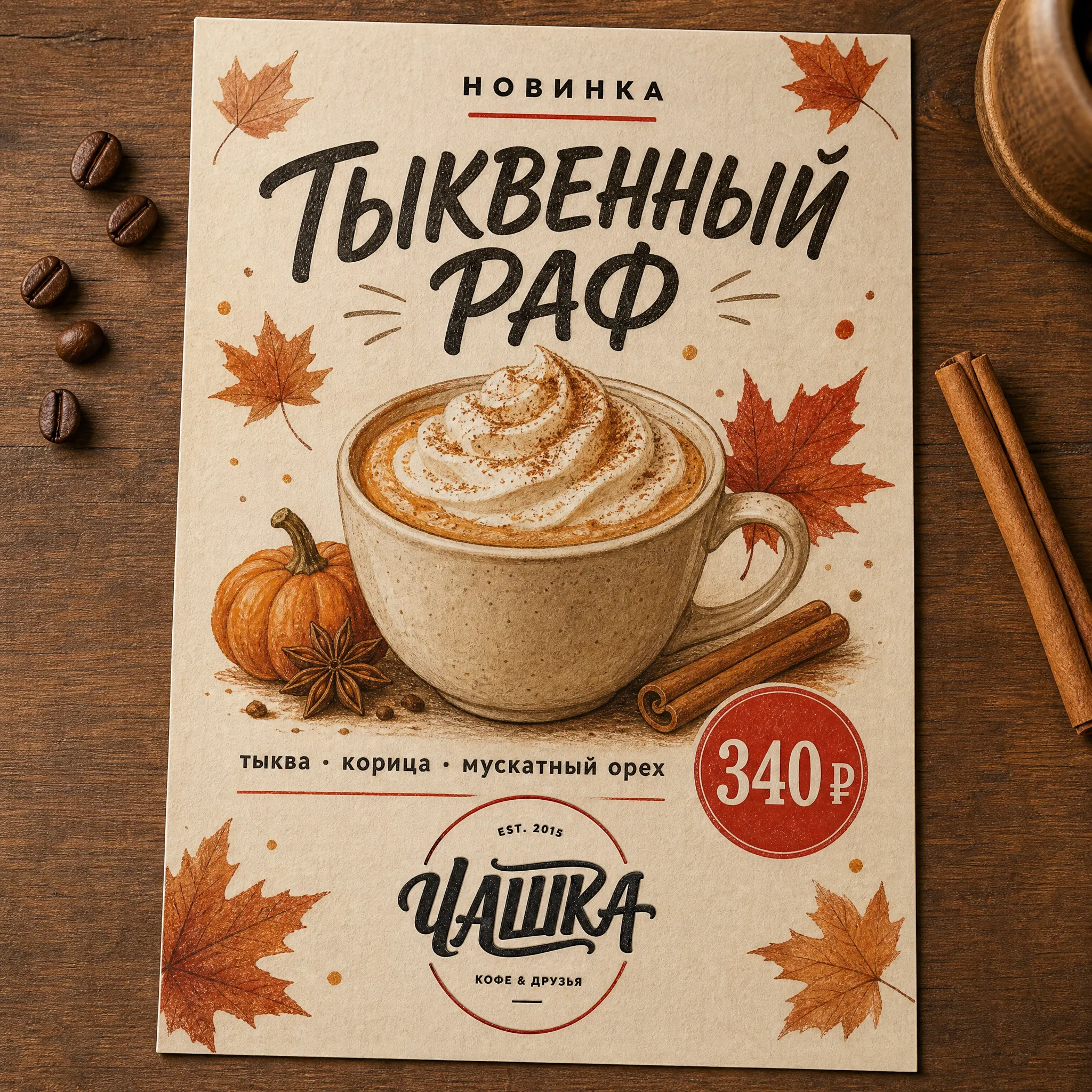 Черновик и финал листовки